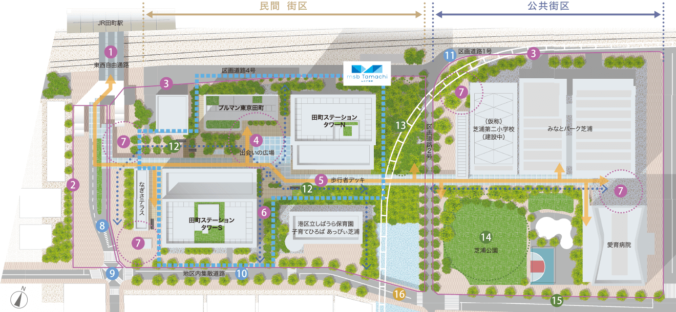 msb Tamachiの地図