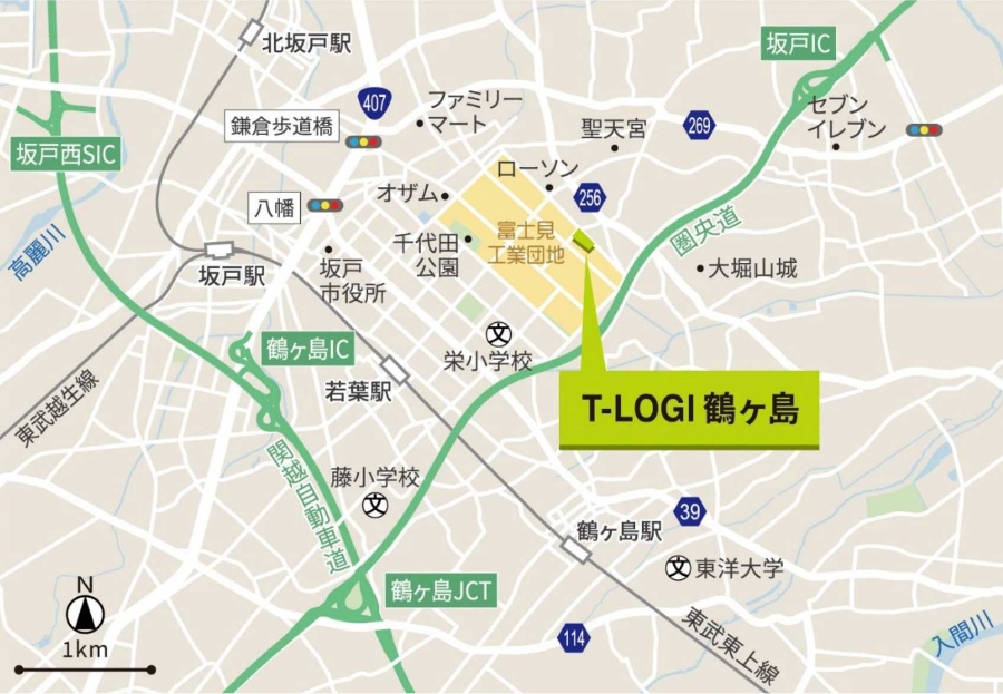 <T-LOGI 鶴ヶ島」位置図>