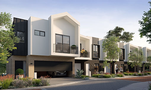 Glendalough Townhouses – 100 units (Western Australia, under development) 